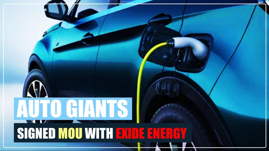 Auto Giants Hyundai Motor and Kia signed MOU with Exide Energy to produce EV Batteries in India