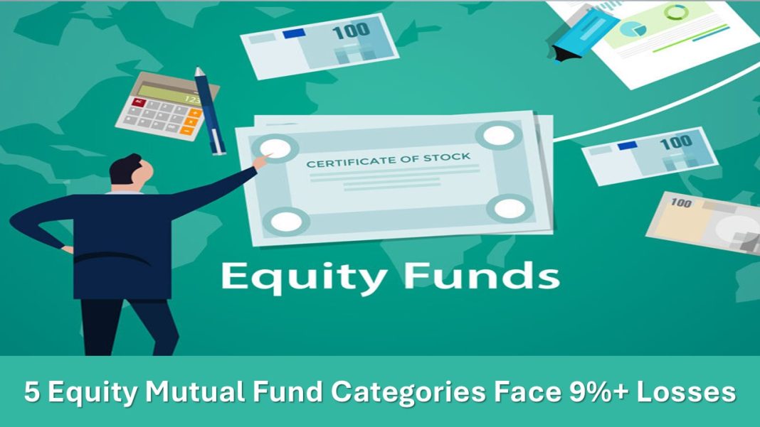 5 Equity Mutual Fund Categories Face Over 9% Losses in 3 Months