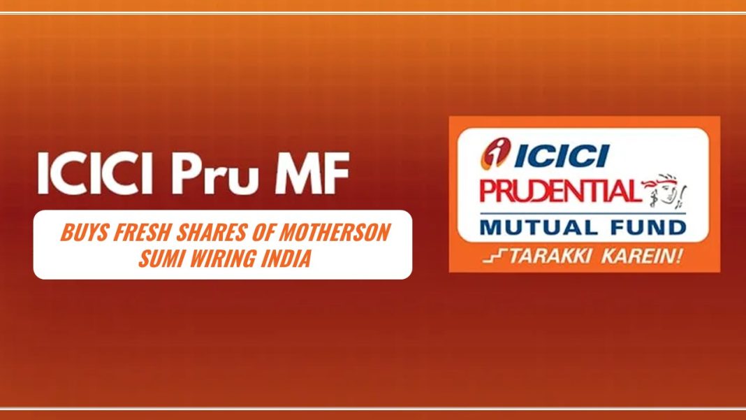 ICICI Prudential Mutual Fund, India's well-known third-largest mutual fund company, recently bought more shares of Motherson Sumi Wiring India from the open market.
