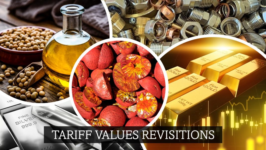 Government Revises Tariff Values for Gold, Silver, Oils, and More Imports: Effective from 15th August 2025