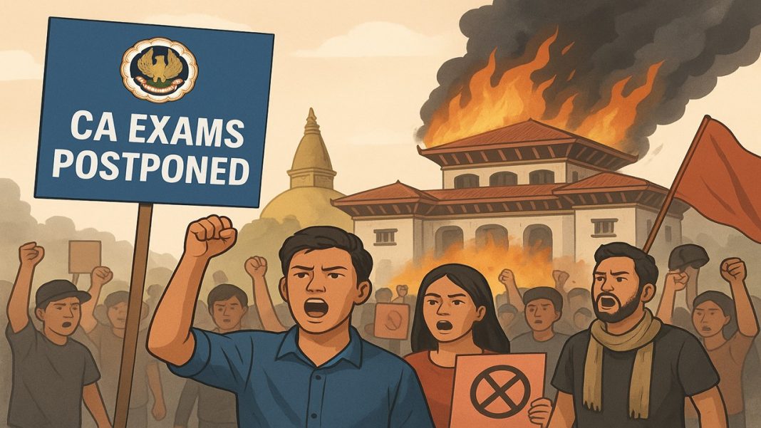 ICAI Postpones CA Final and Intermediate Exams in Kathmandu (Nepal) Amid Protests, Revised Dates to Be Announced Soon