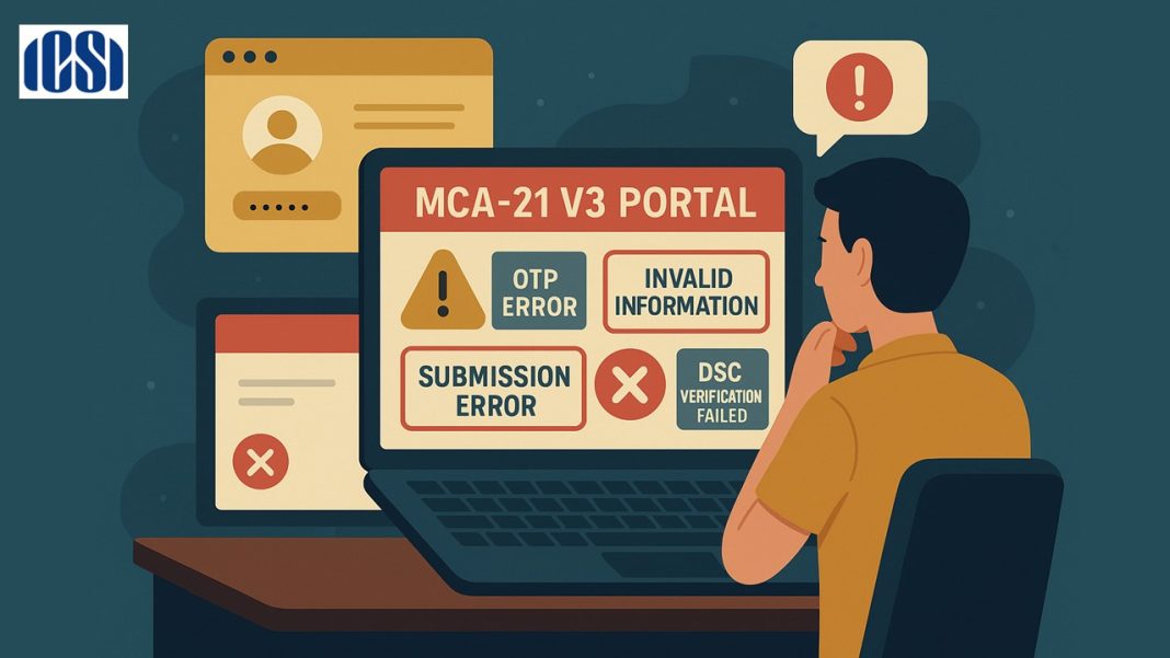 ICSI's Plea for Relief: Addressing MCA-21 V3 Portal Challenges Faced by Stakeholders