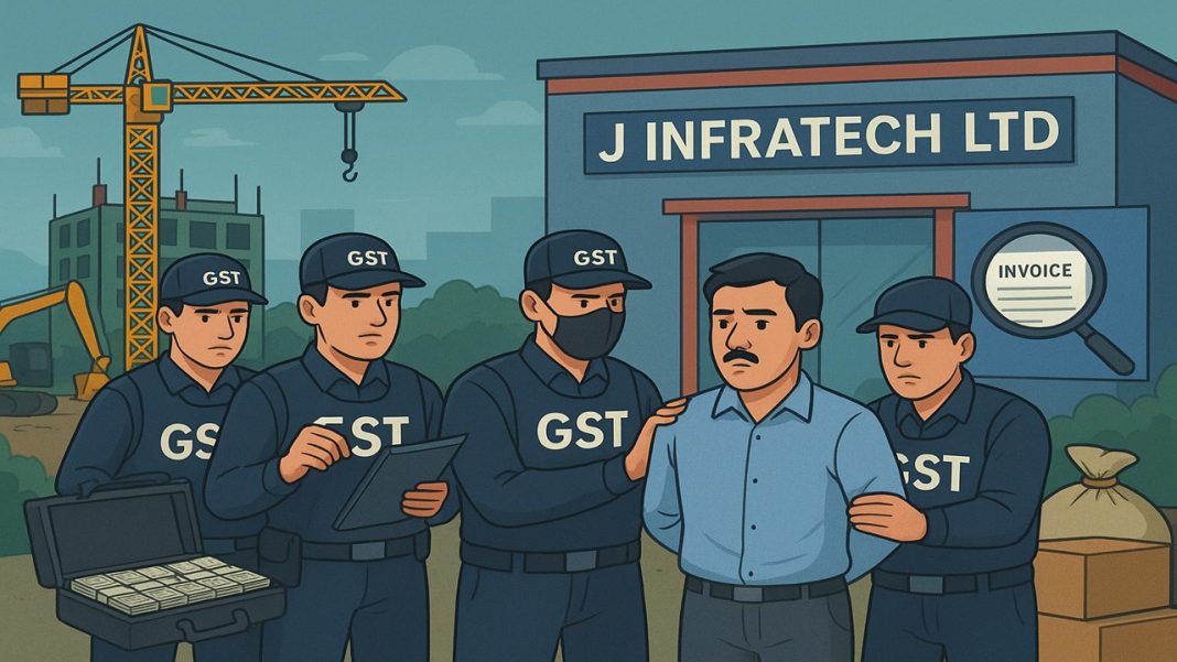 GST Department Raids J Infratech Ltd Over Rs. 35 Crore Tax Evasion Allegations in Assam
