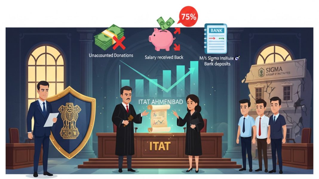 ITAT Ahmedabad Partly Upholds Revenue’s Appeal on Unaccounted Income and Extrapolation