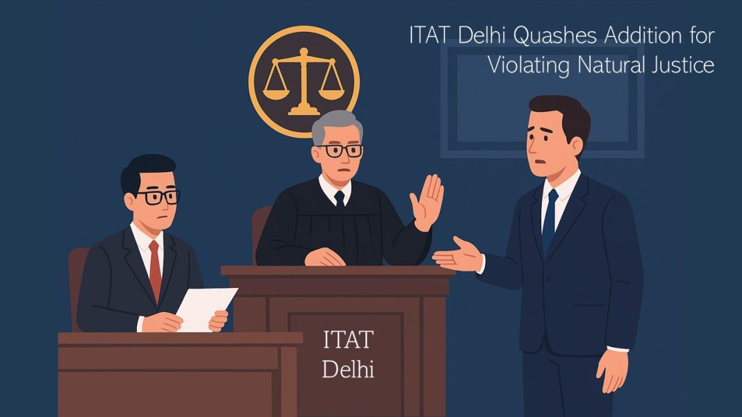 ITAT Delhi Quashes Section 69C Addition for Violating Natural Justice