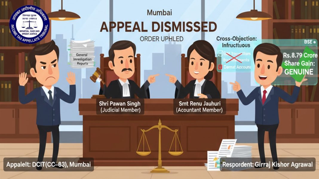 ITAT Mumbai Upholds Rs. 8.79 Crore Share Gain as Genuine, Rejects Bogus Penny Stock Allegation