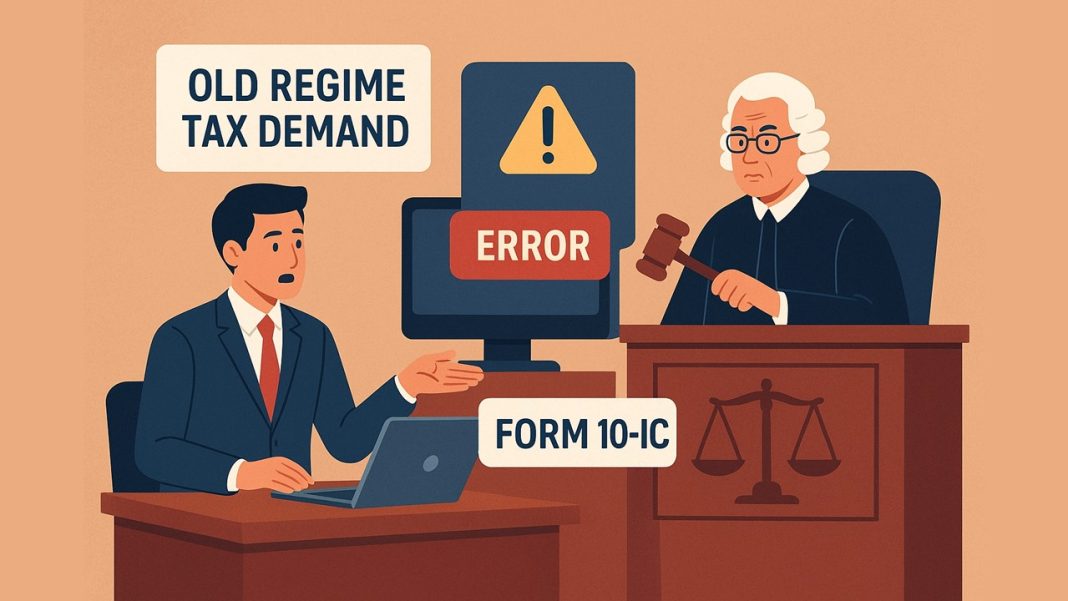 ITAT Quashes Old Regime Tax Demand After E-Filing Issues Blocked Form 10-IC Submission