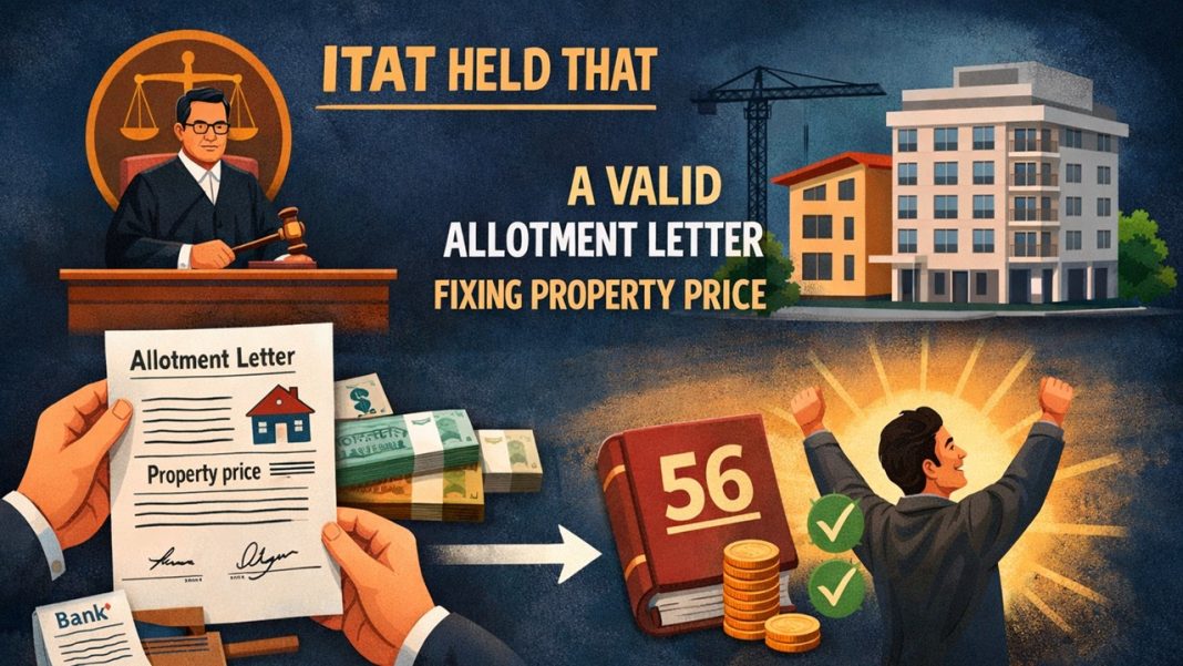 ITAT Deletes Section 56 Addition: Valid Allotment Letter Treated as Enforceable Property Agreement