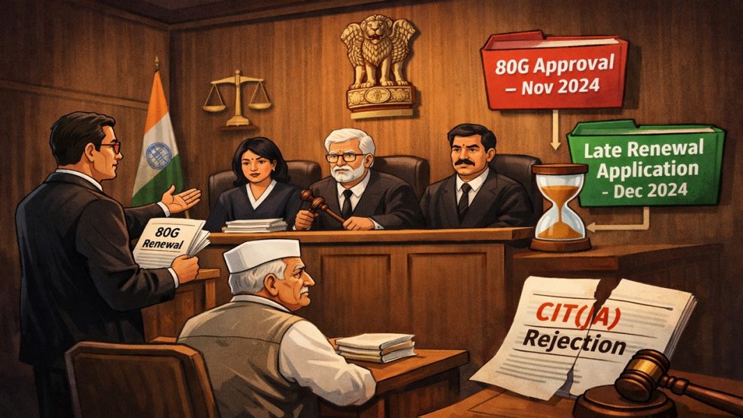 ITAT Allows Section 80G Renewal Application Where Delay Was Due to Late Grant of Approval