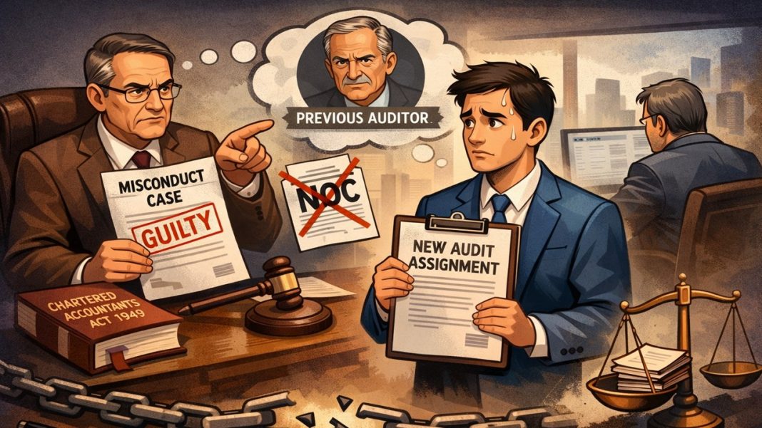 ICAI Holds CA Guilty of Professional Misconduct for Accepting Audit Without Prior Communication