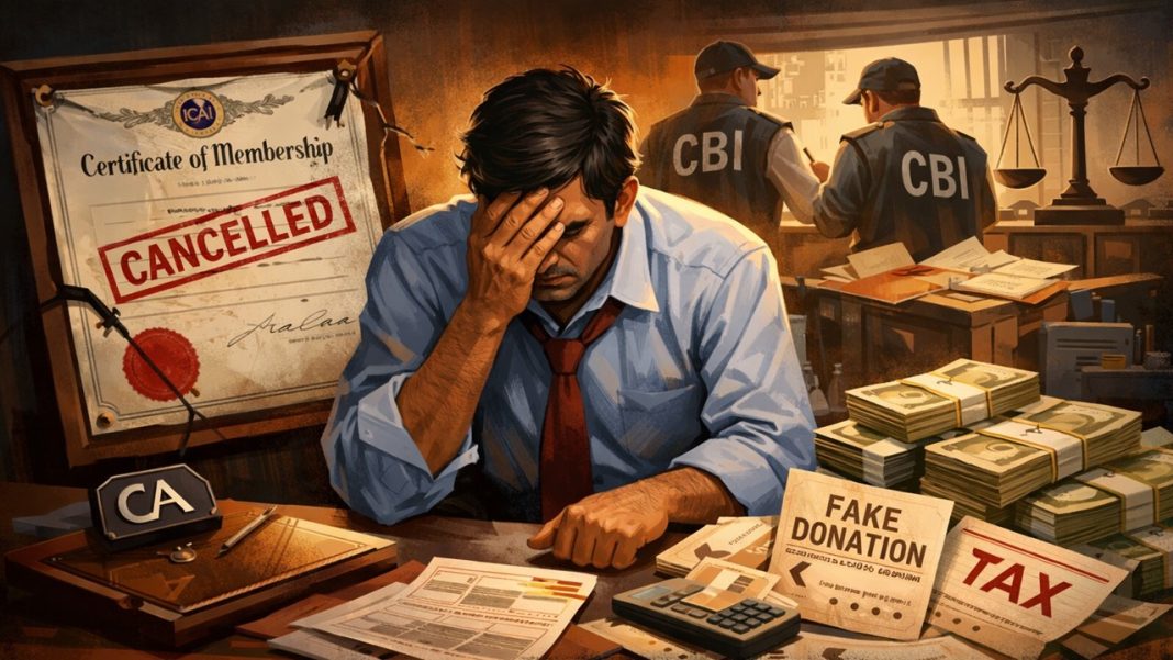 ICAI Removes CA from Membership for Three Months Over Rs. 3.26 Crore Fake Donation Scam