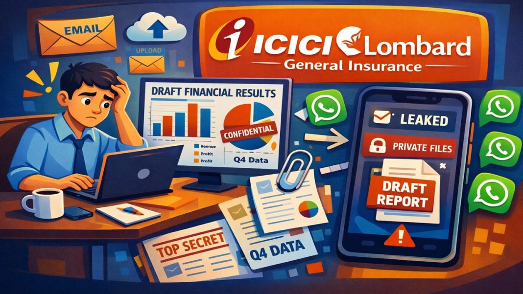 ICICI Lombard's Employee Accidentally Shares Draft Financial Results of Company