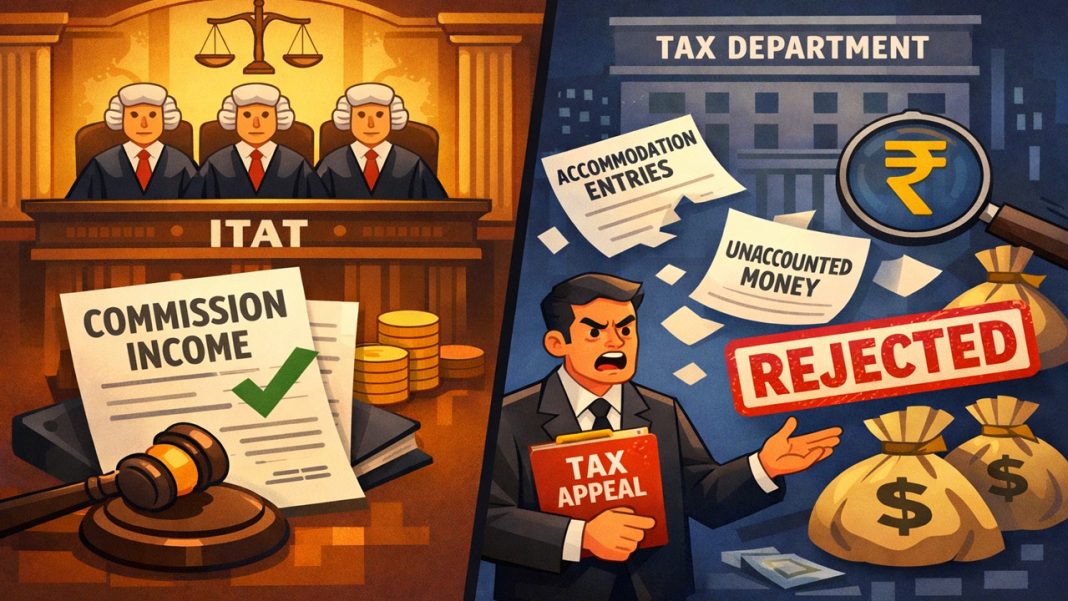ITAT Upholds Taxation of Only Commission Income in Accommodation Entry Cases; Rejects Revenue's Appeal