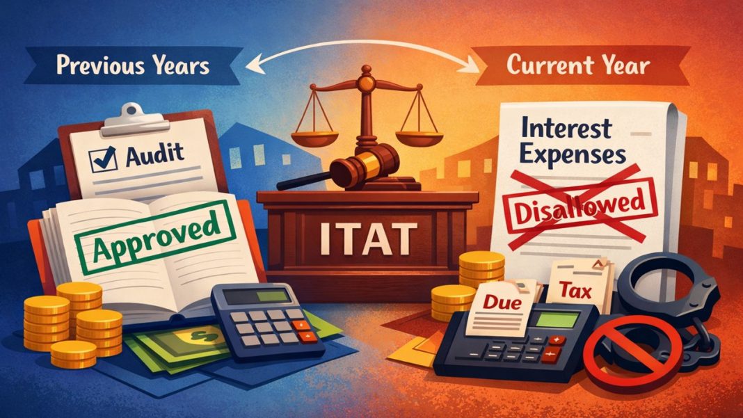 Interest Expenses Cannot Be Disallowed in Current Year If Genuineness Is Accepted in Previous Years: ITAT