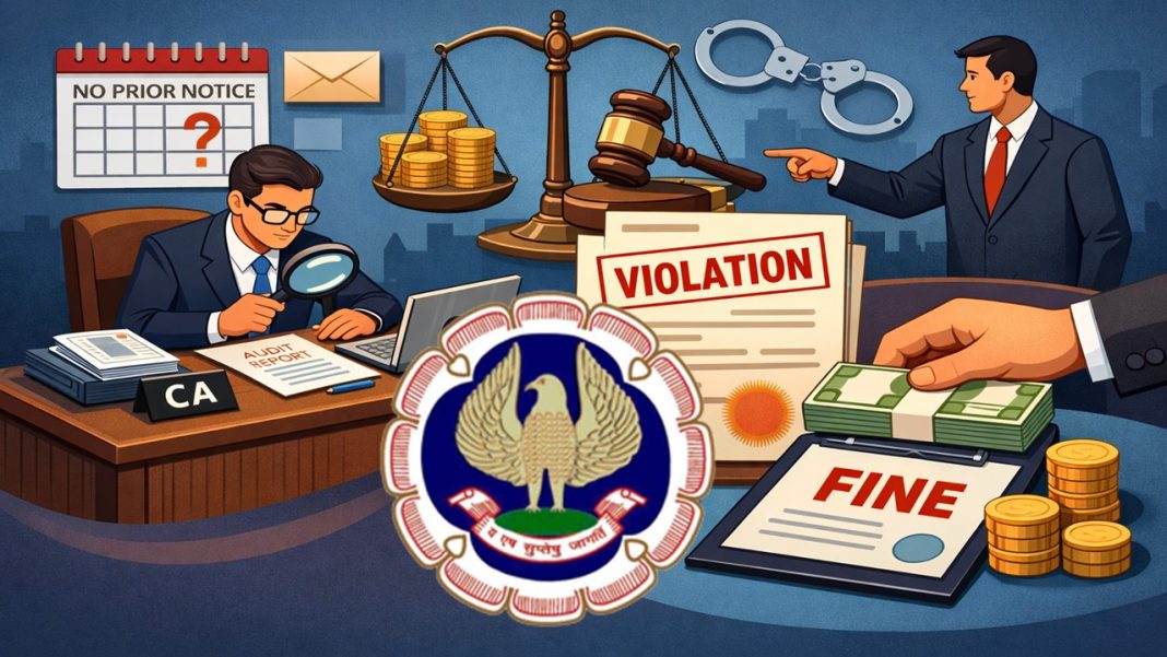 CA Fined for Undertaking Audit Assignment Without Prior Communication