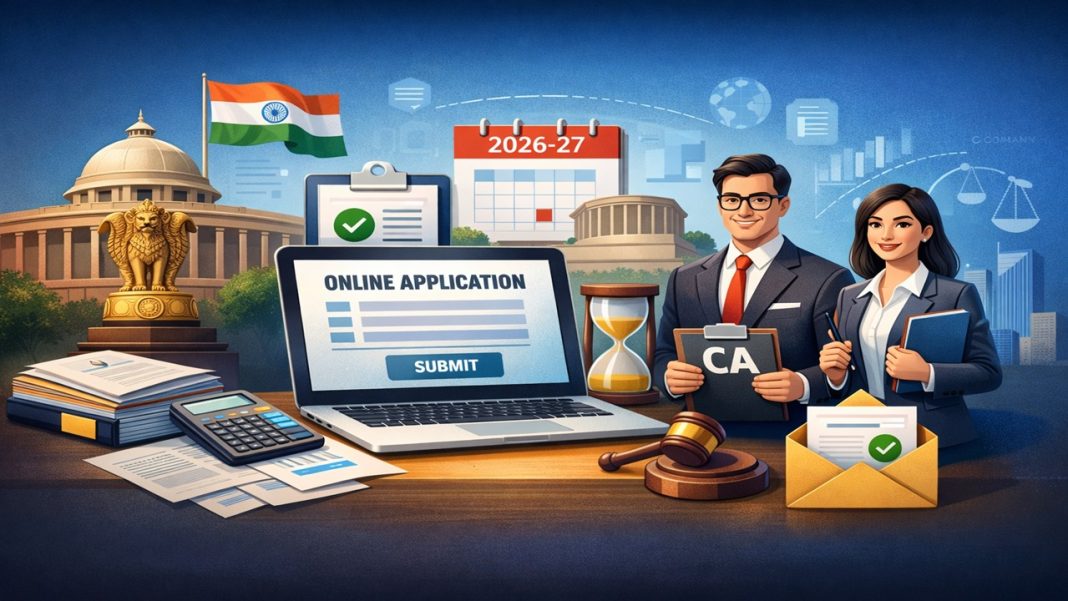 CAG Invites Online Applications for Empanelment of CA Firms/LLPs for 2026-27