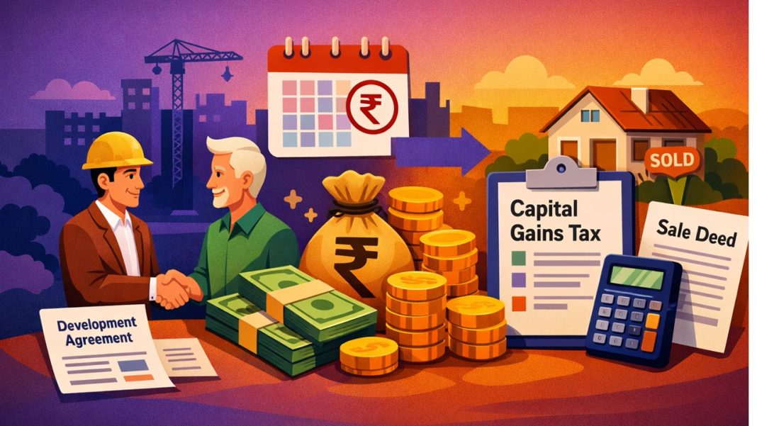 Capital Gains Taxable in Year of Development Agreement When Consideration is Received, Not Sale Deed: ITAT