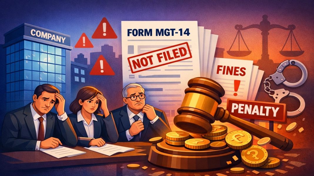 Company and Its Directors Face Penalty Over Non-Filing of Form MGT-14