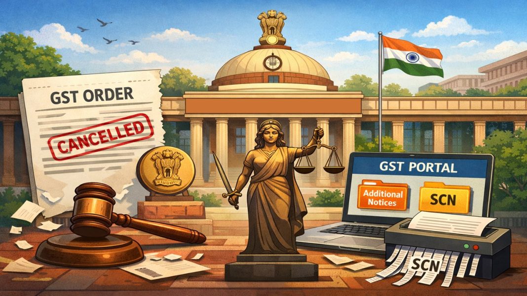 Delhi High Court Quashes GST Order as SCN Uploaded Under 'Additional Notices' Tab