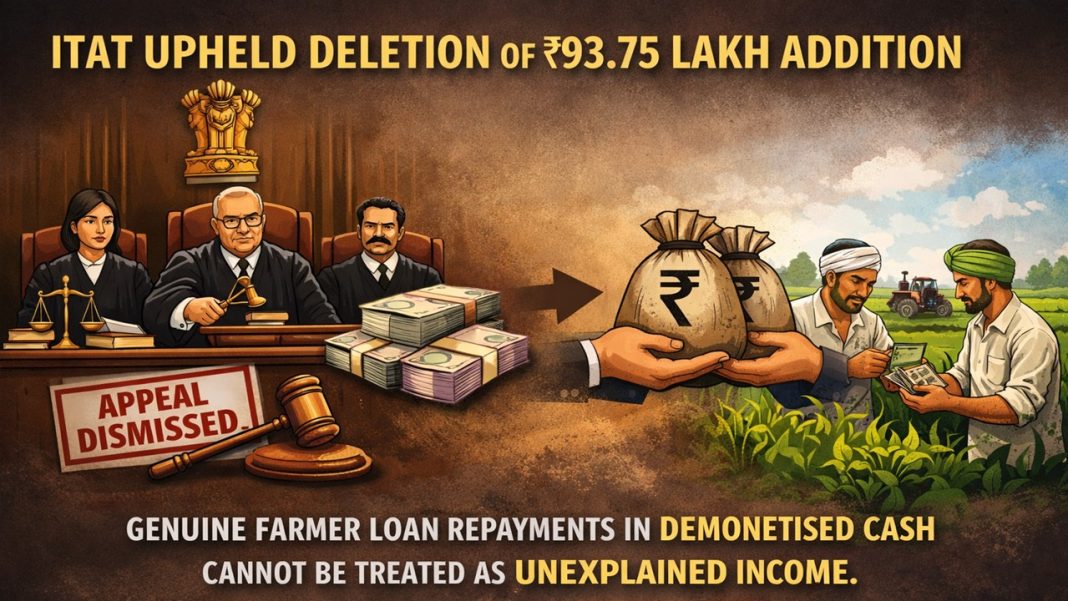 ITAT Relief to Gujarat Farmer Cooperative: Demonetisation Addition Deleted After Proper Loan Records Verified