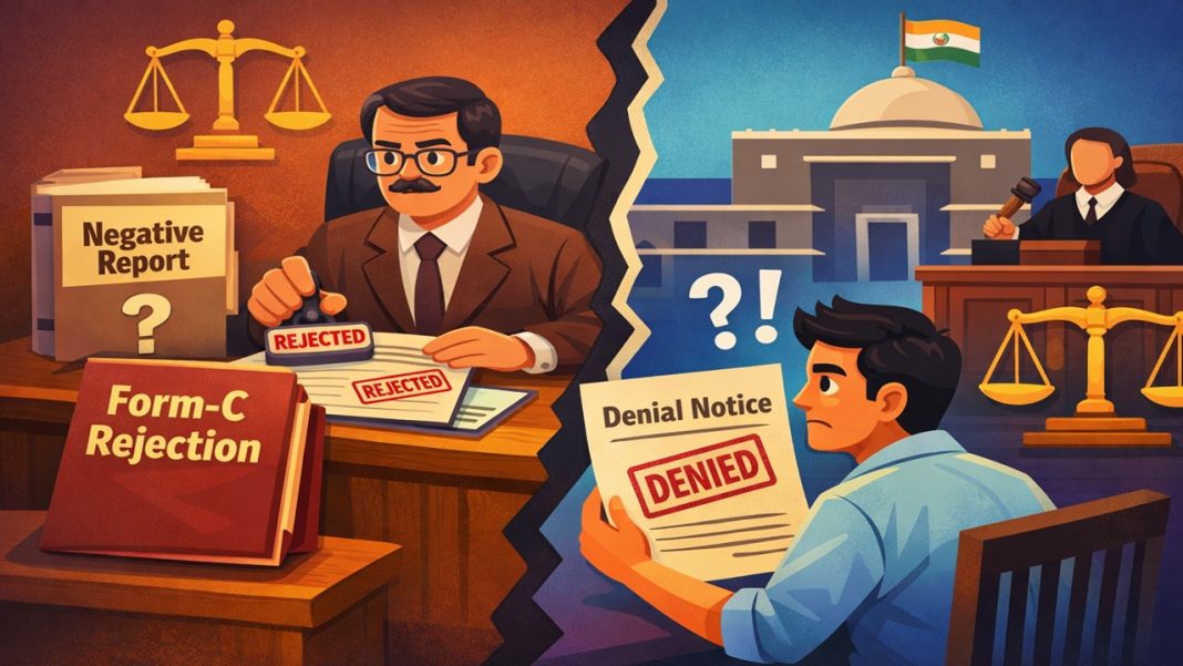 Form-C Benefit Rejection Without Sharing Negative Report to Appellant Violates Natural Justice: Gujarat HC