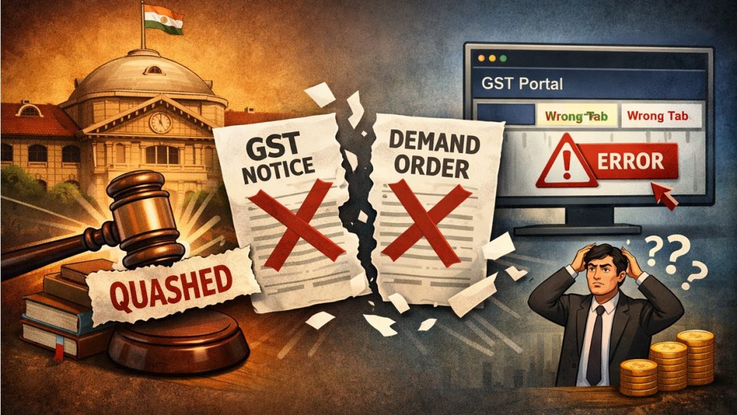 HC Quashes GST Demand Over Improper Service on Portal; Case Remanded for Fresh Consideration