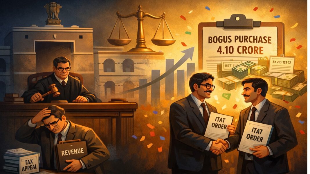 HC Upholds ITAT’s 6% Addition in Rs. 4.10 Crore Bogus Purchase Case; Dismisses Revenue’s Appeal