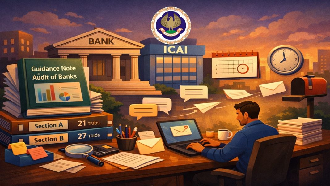 ICAI Releases Exposure Draft of Guidance Note on Audit of Banks; Invites Comments Till Feb 23