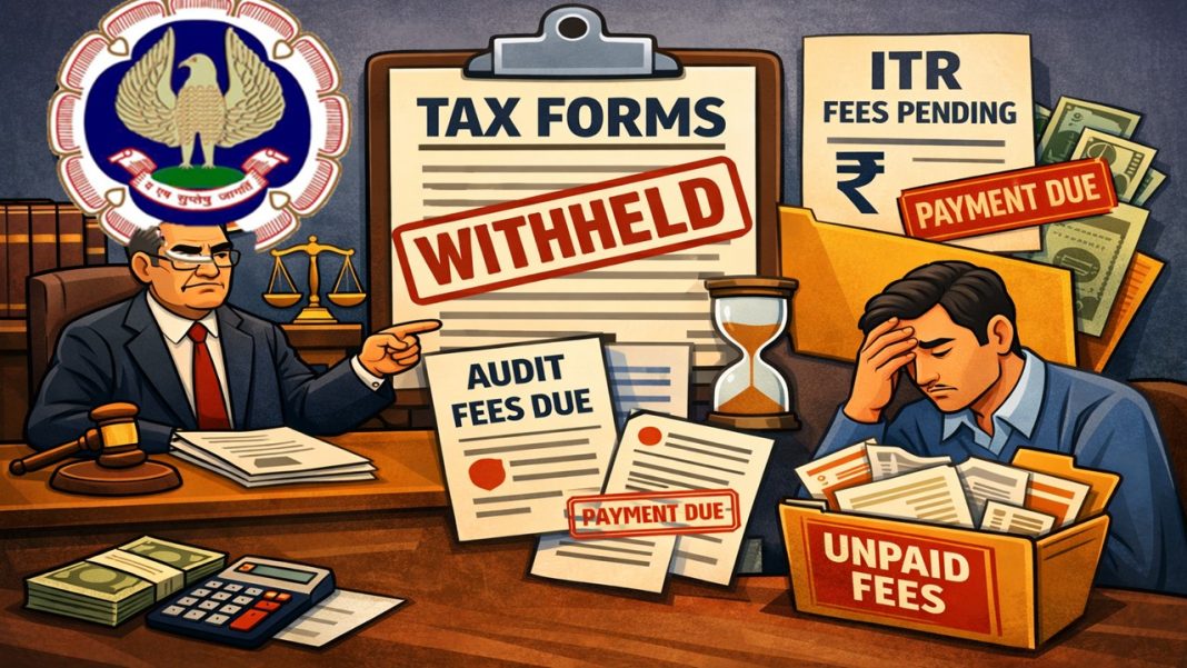 ICAI Reprimands CA for Withholding Filing of Tax Forms Over Unpaid Audit and ITR Fees