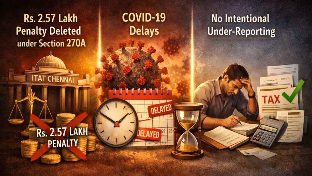 ITAT Cancels Penalty for Late ITR Filing, Cites COVID-19 Hardship and No Intentional Under-Reporting