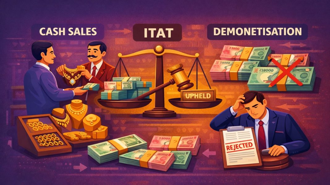 ITAT Upholds Cash Jewellery Sales During Demonetisation; Rejects Revenue's Appeal