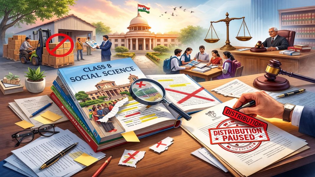 NCERT Class 8 Social Science Book Withdrawal, NCERT Judiciary Chapter Controversy, NCERT Textbook News 2026, Exploring Society India And Beyond Vol. II, NCERT Press Release February 2026, Class 8 Judiciary Chapter Issue, Ministry Of Education Textbook Update, NCERT Textbook Controversy, NCERT News.