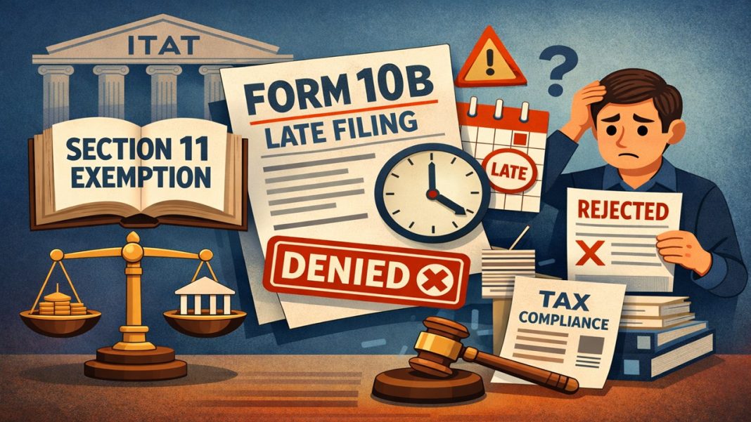 Section 11 Exemption Cannot Be Denied Solely for Late Filing of Form 10B: ITAT