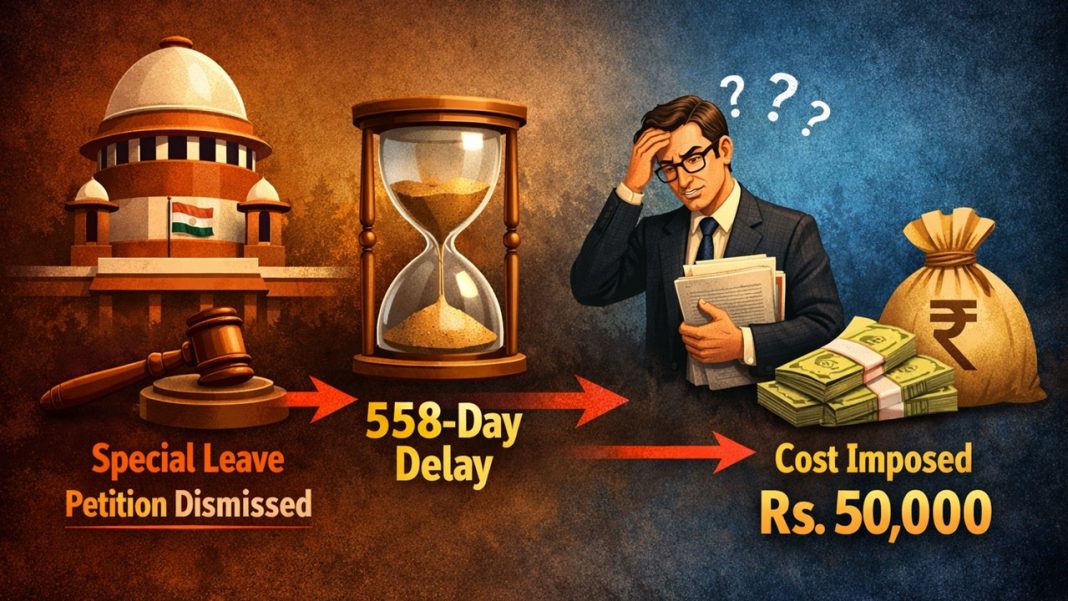 Supreme Court Dismisses 558-Day Delayed Special Leave Petition, Imposes Rs. 50,000 Cost on CIT