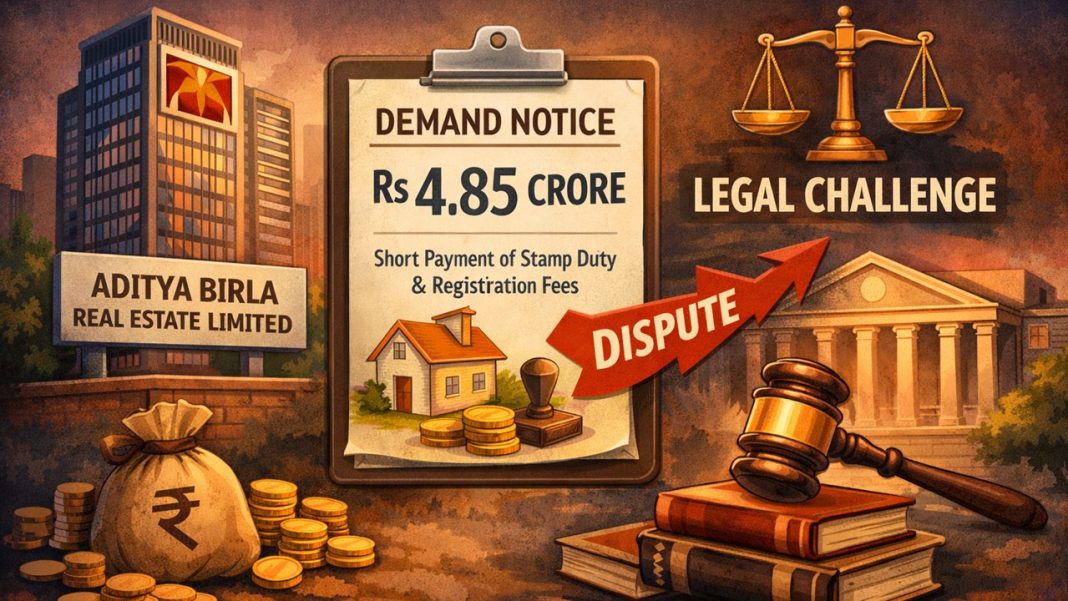Aditya Birla Real Estate Limited Hits With Rs 4.85 Crore Demand Over Alleged Stamp Duty Shortfall