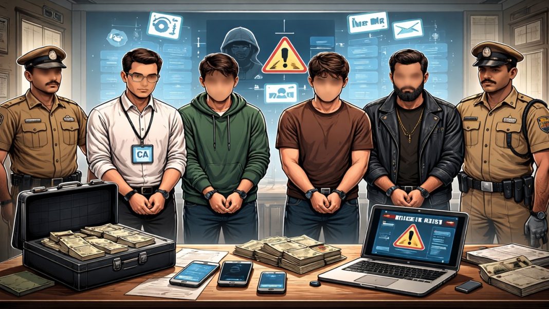 CA Among 4 Held for Cheating Retired Doctor of Rs 34 Lakh in 