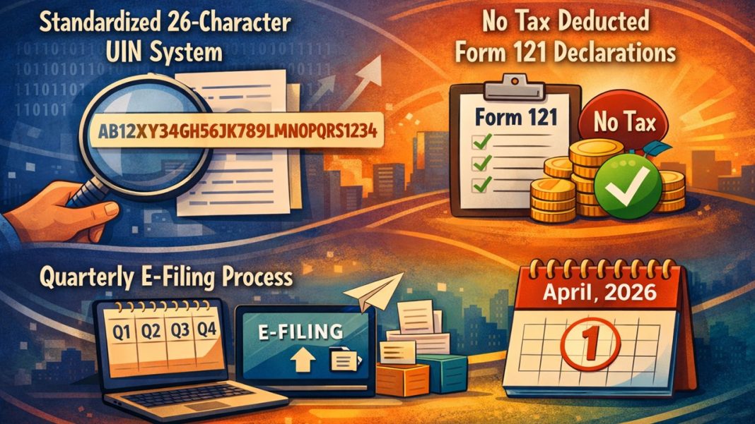 CBDT Mandates Structured UIN System for Form 121 Declarations: Effective April 01, 2026