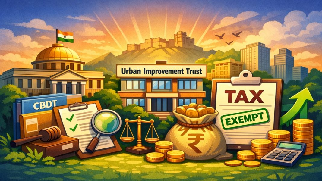 CBDT Notifies Urban Improvement Trust for Income Tax Exemption under Section 10(46A)