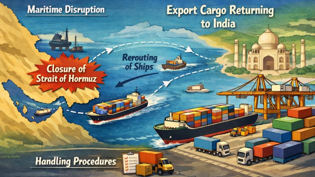 CBIC Suggests Procedures for Handling Export Cargo Returning to India Due to Strait of Hormuz Closure