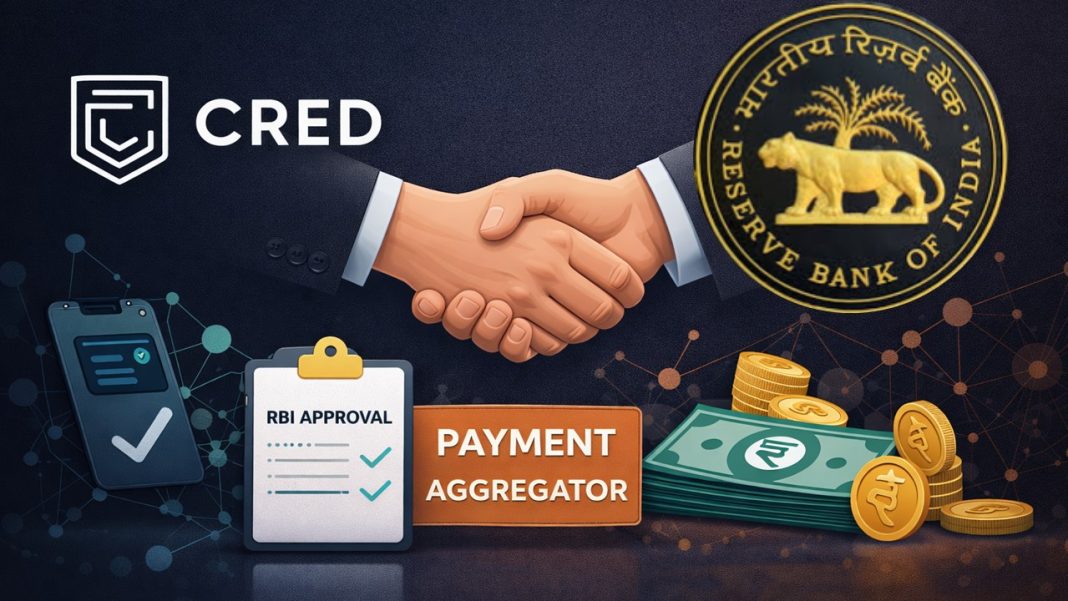 CRED Gets RBI's Approval to Operate as Payment Aggregator