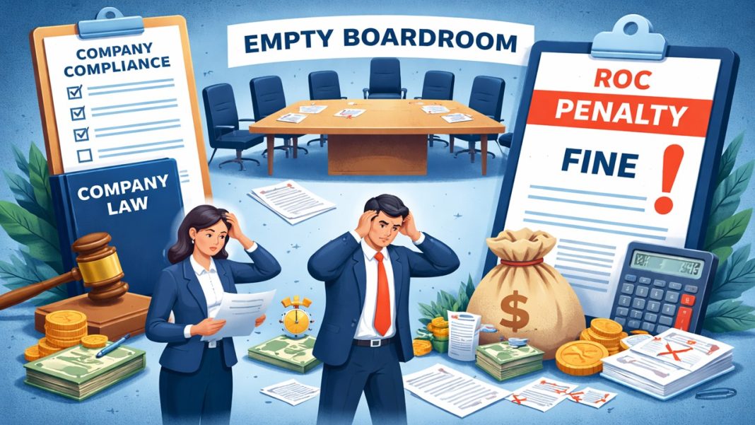 Company Fails to Hold Minimum Number of Board Meetings Annually; Faces ROC Penalty