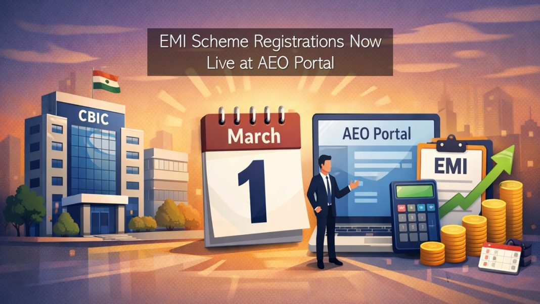 CBIC Opens Registrations for EMI Scheme at AEO Portal from March 01; Check Steps to Apply