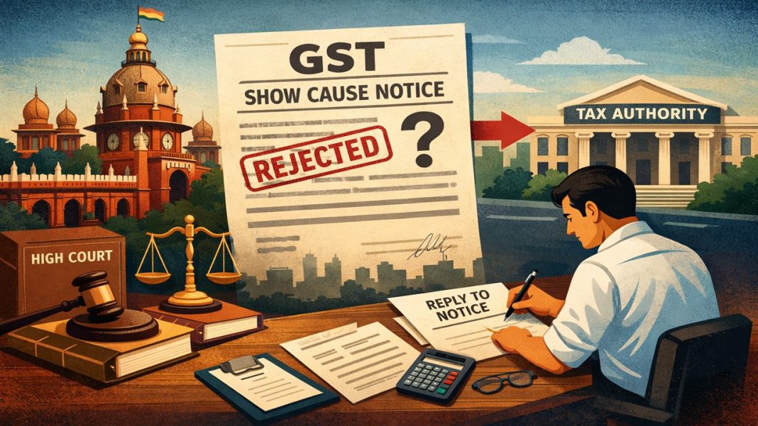 Madras High Court Refuses to Quash GST Show Cause Notice, Directs Taxpayer to File Reply with Authorities