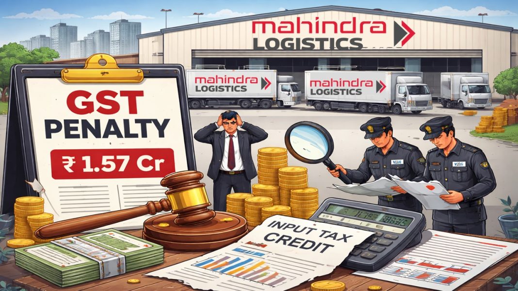 Mahindra Logistics Faces Rs 1.57 Crore GST Penalty Over Excess Input Tax Credit Claim