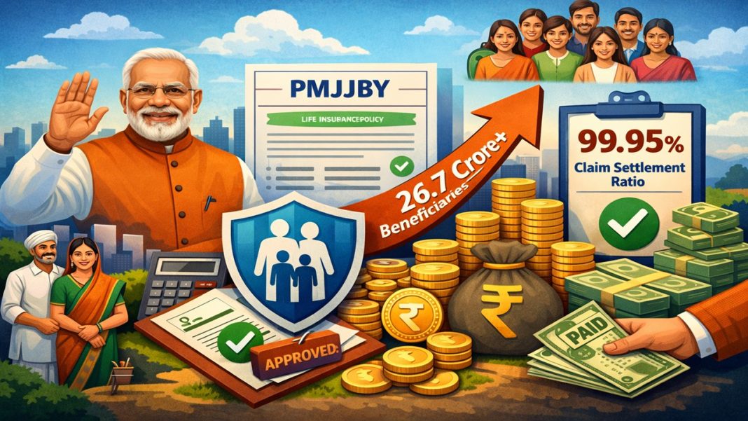 PMJJBY Covers Over 26.7 Crore Beneficiaries in 5 Years; Claim Settlement Ratio Records at 99.95%