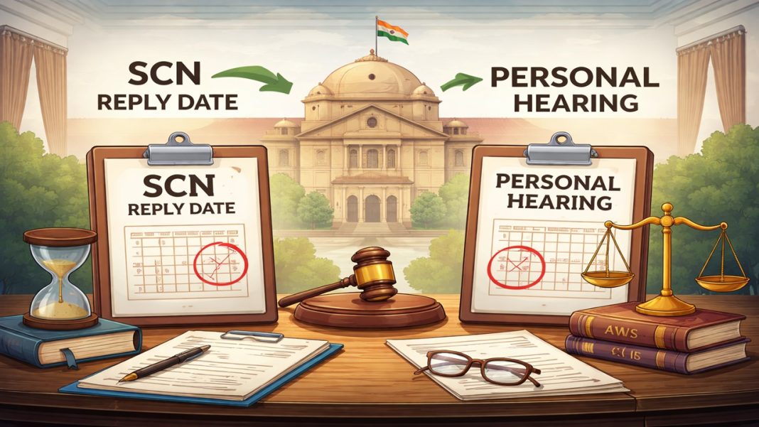 SCN Reply Date Should Be Prior to Personal Hearing Date: Allahabad HC