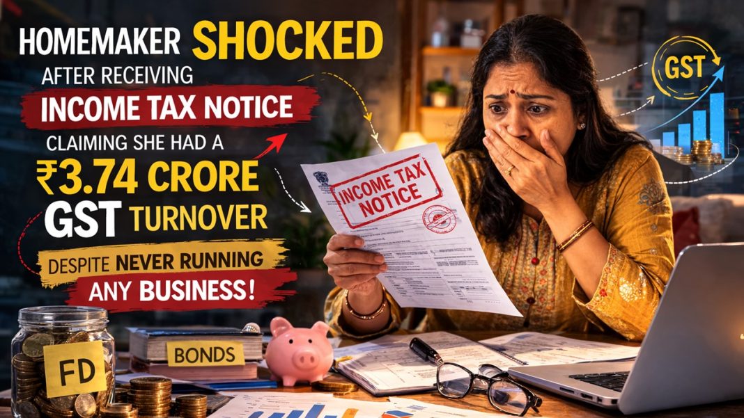 Shocking! Homemaker Receives Rs 3.74 Crore GST Turnover Notice, But She Never Started a Business