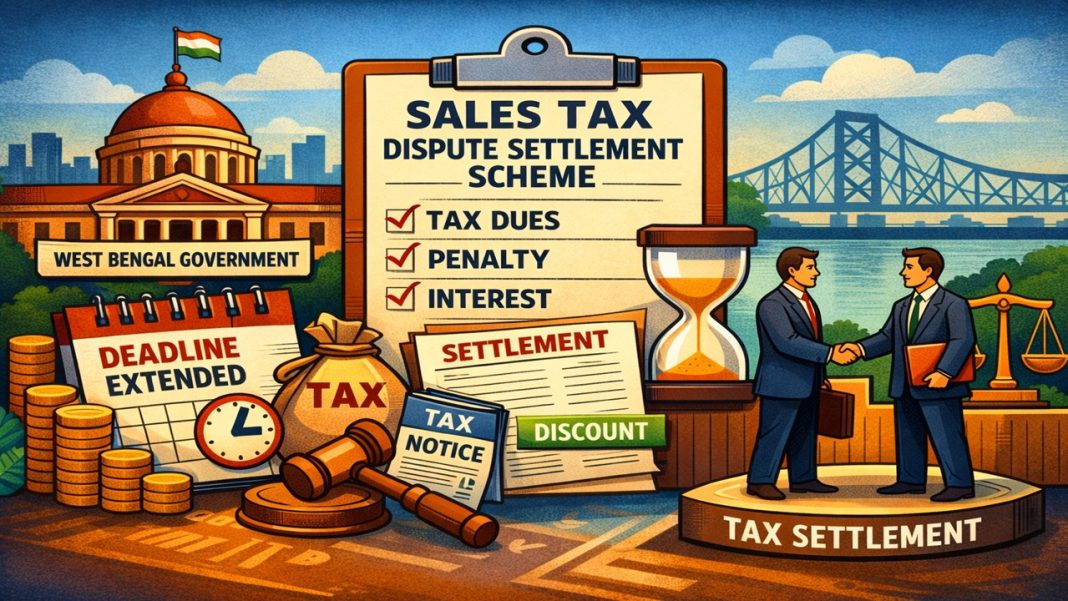 West Bengal Govt Extends Deadline for Sales Tax Dispute Settlement Scheme