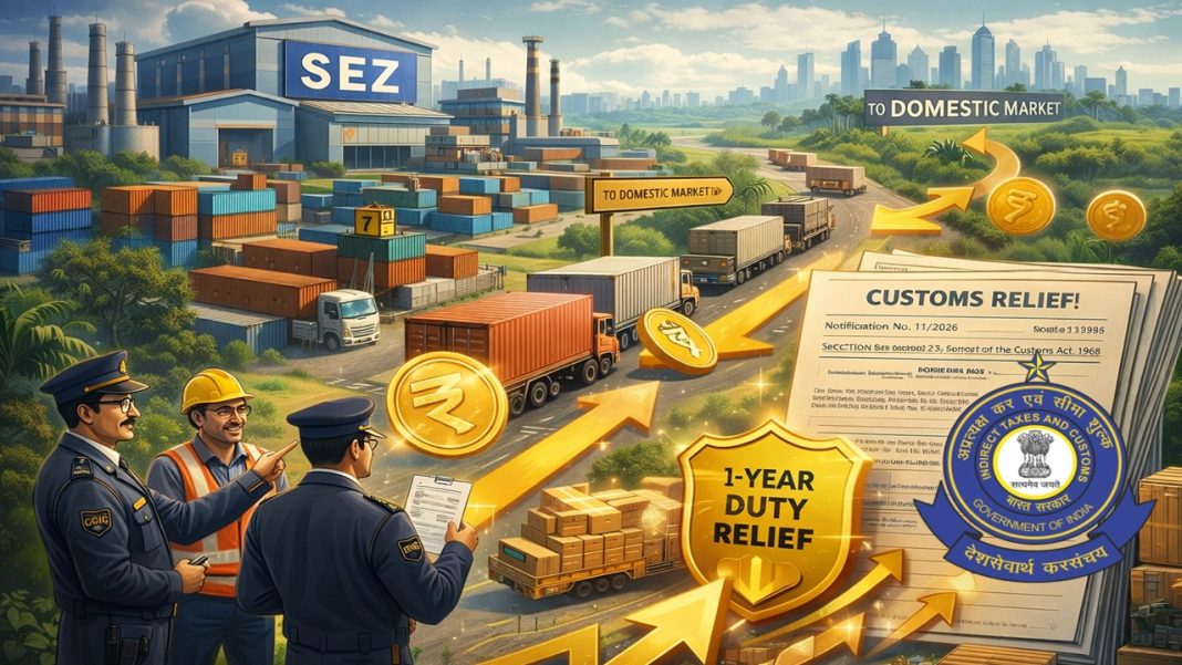 CBIC Announces One-Time Customs Relief for SEZ Units to Boost Domestic Sales