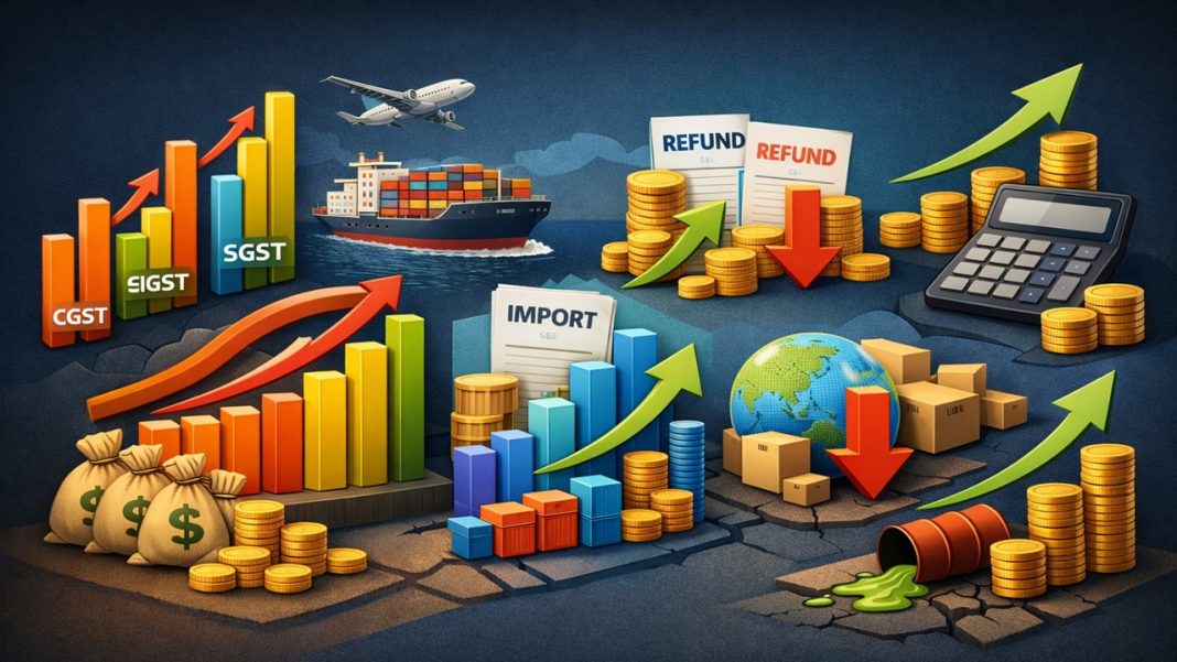 GST Collections in India Show Steady Growth in FY 2025-26